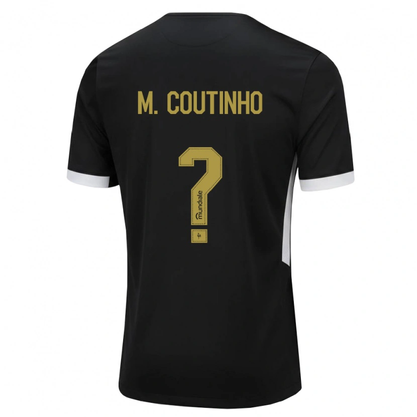 Danxen Mujer Camiseta Murilo Coutinho #0 Blanco Negro Amarillo 1ª Equipación 2026/27 La Camisa México
