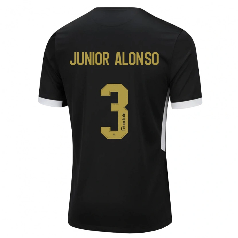 Danxen Mujer Camiseta Junior Alonso #3 Blanco Negro Amarillo 1ª Equipación 2026/27 La Camisa México