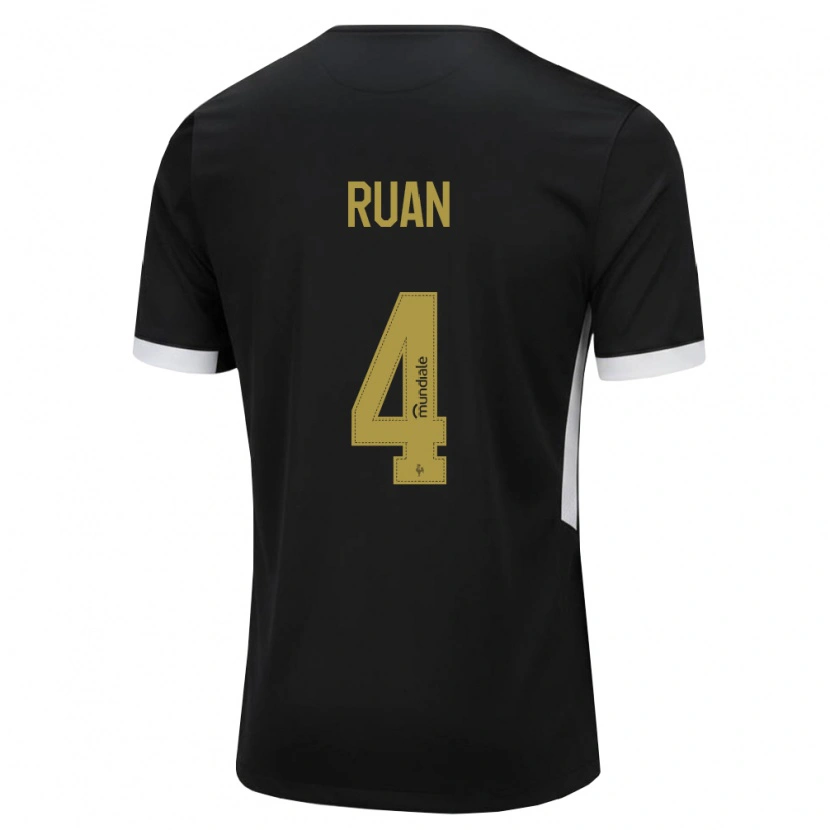 Danxen Mujer Camiseta Ruan Tressoldi Netto #4 Blanco Negro Amarillo 1ª Equipación 2026/27 La Camisa México