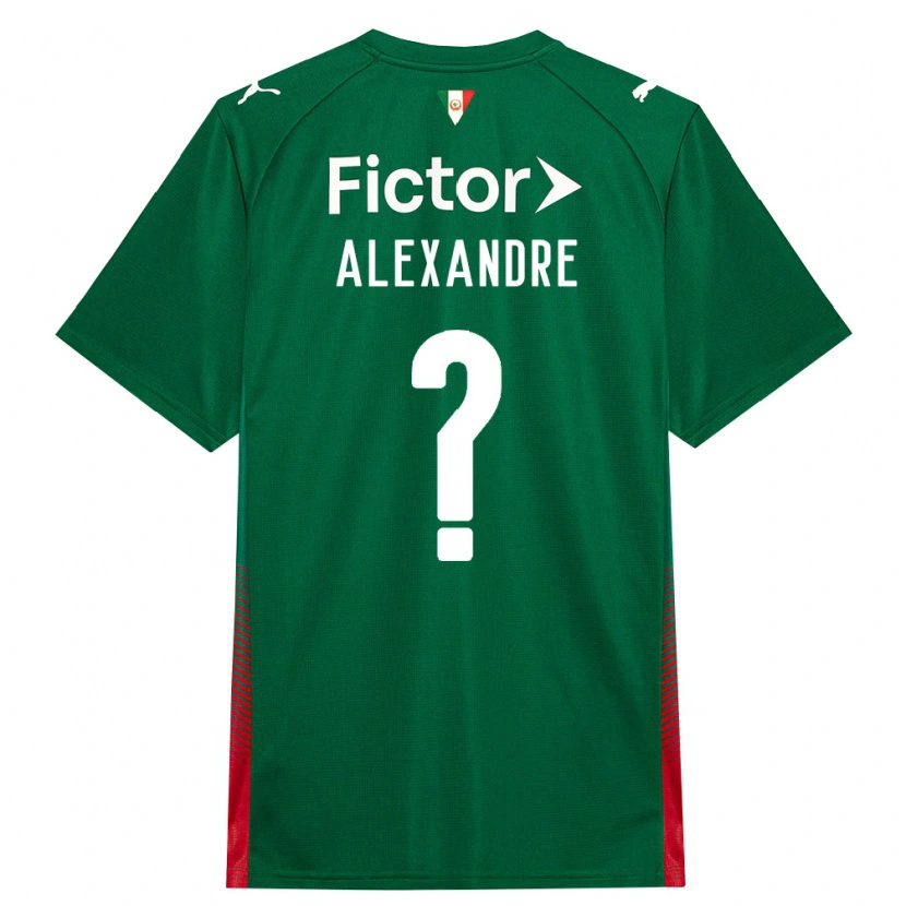 Danxen Mujer Camiseta Alexandre Gabini Costa #0 Verde Rojo Blanco 1ª Equipación 2026/27 La Camisa México