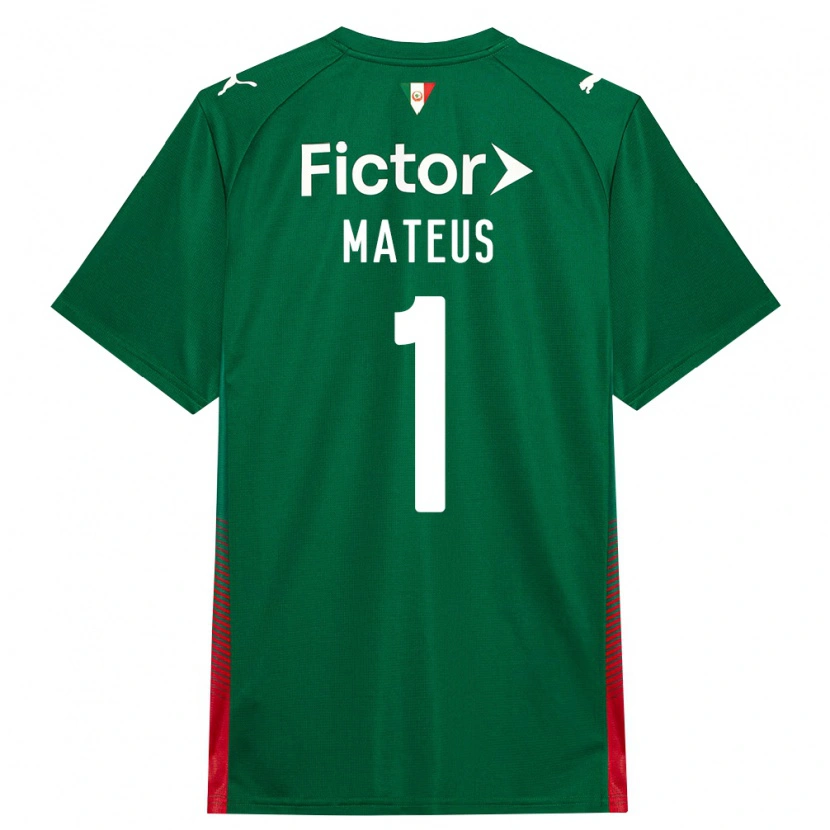 Danxen Mujer Camiseta Mateus #1 Verde Rojo Blanco 1ª Equipación 2026/27 La Camisa México