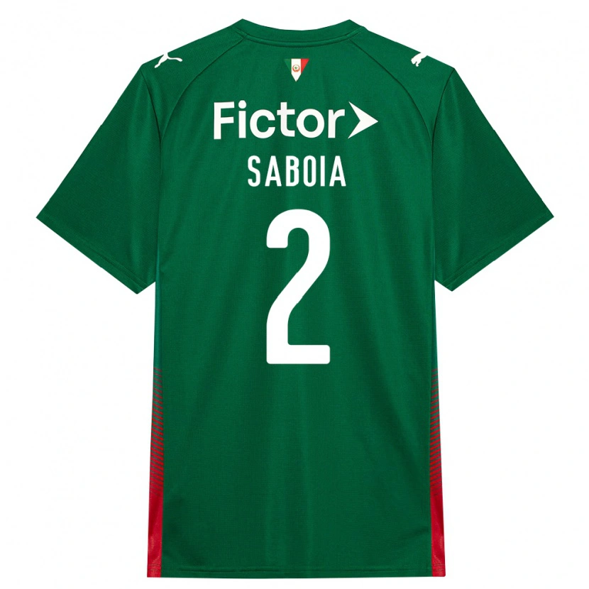 Danxen Mujer Camiseta Luis Saboia #2 Verde Rojo Blanco 1ª Equipación 2026/27 La Camisa México