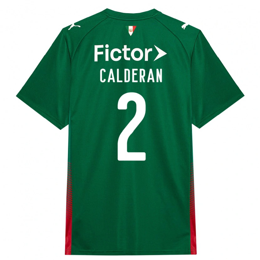 Danxen Mujer Camiseta Bruna Calderan #2 Verde Rojo Blanco 1ª Equipación 2026/27 La Camisa México