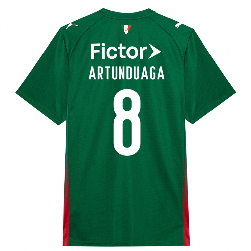 Danxen Mujer Camiseta Grover Artunduaga #8 Verde Rojo Blanco 1ª Equipación 2026/27 La Camisa México