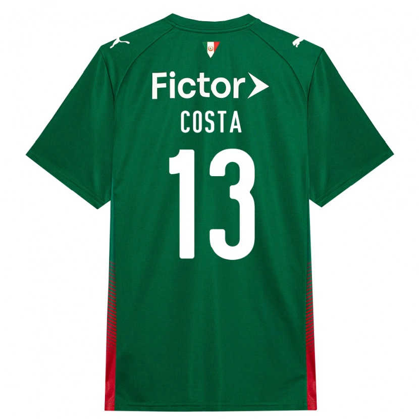 Danxen Mujer Camiseta Enzo Costa #13 Verde Rojo Blanco 1ª Equipación 2026/27 La Camisa México
