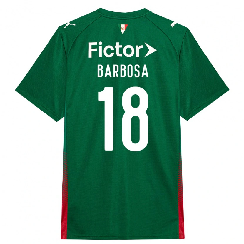 Danxen Mujer Camiseta Danilo Barbosa #18 Verde Rojo Blanco 1ª Equipación 2026/27 La Camisa México