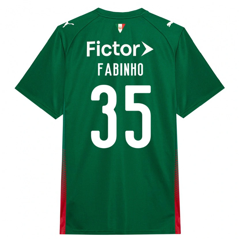 Danxen Mujer Camiseta Fabinho #35 Verde Rojo Blanco 1ª Equipación 2026/27 La Camisa México