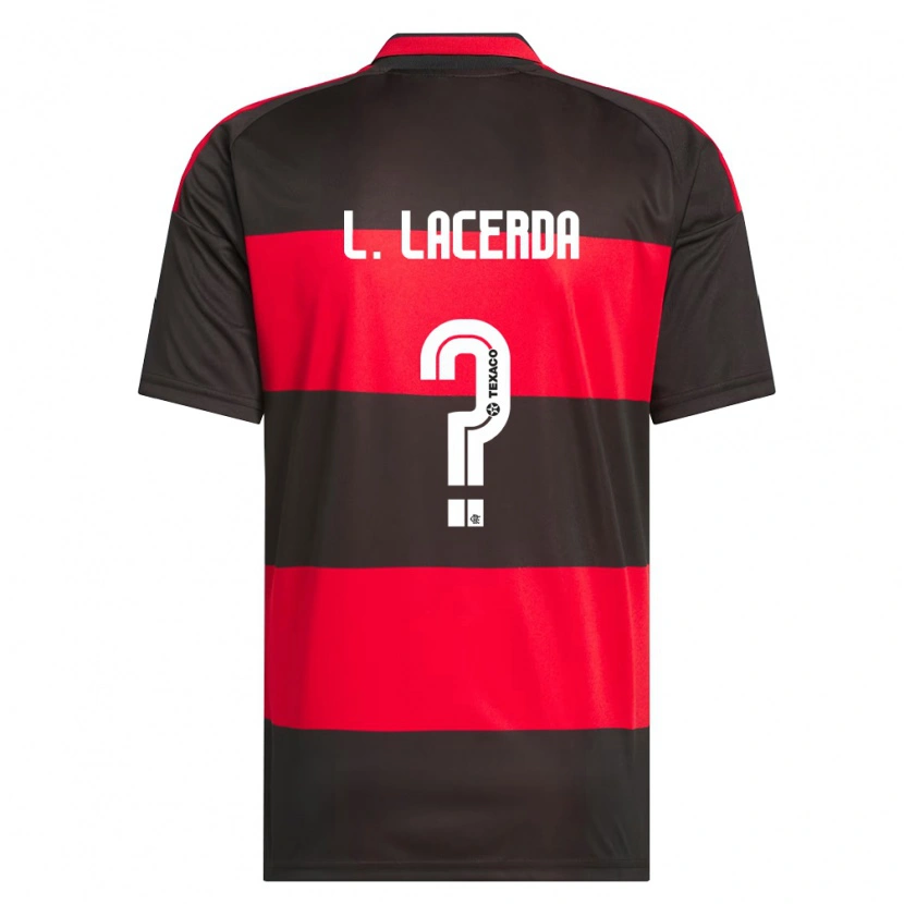Danxen Mujer Camiseta Iago Lacerda #0 Rojo Negro Blanco 1ª Equipación 2026/27 La Camisa México
