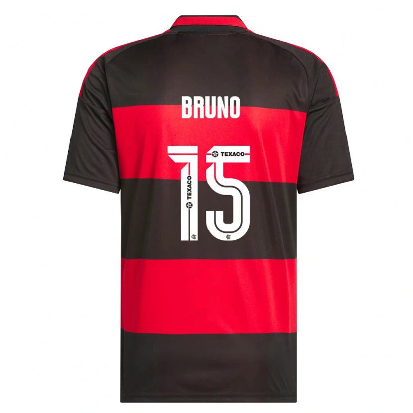 Danxen Mujer Camiseta Fabrício Bruno #15 Rojo Negro Blanco 1ª Equipación 2026/27 La Camisa México