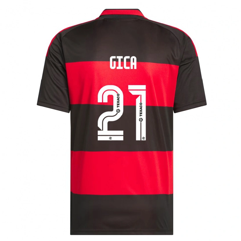 Danxen Mujer Camiseta Gica #21 Rojo Negro Blanco 1ª Equipación 2026/27 La Camisa México