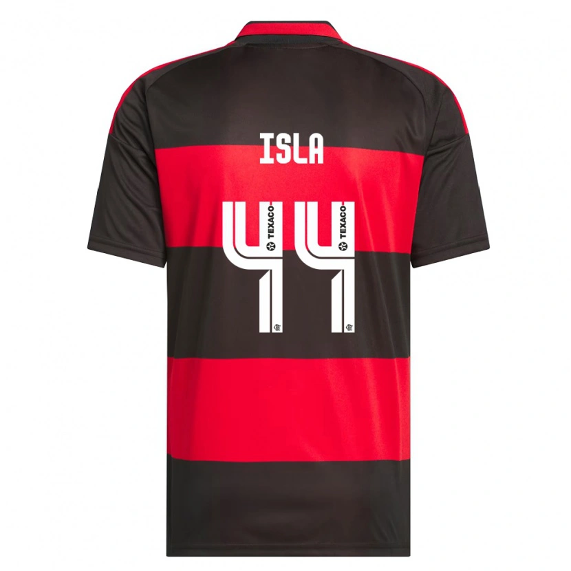 Danxen Mujer Camiseta Mauricio Isla #44 Rojo Negro Blanco 1ª Equipación 2026/27 La Camisa México