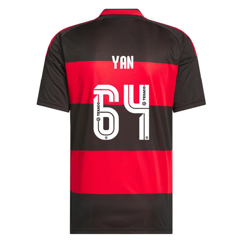 Danxen Mujer Camiseta Wallace Yan #64 Rojo Negro Blanco 1ª Equipación 2026/27 La Camisa México