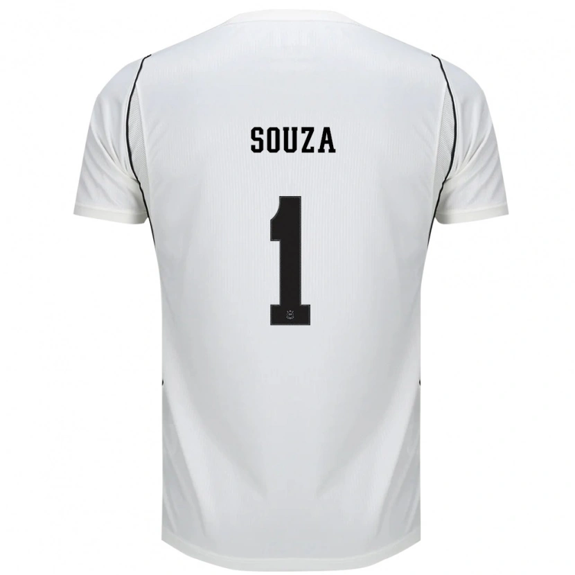 Danxen Mujer Camiseta Hugo Souza #1 Blanco Negro Rojo 1ª Equipación 2026/27 La Camisa México