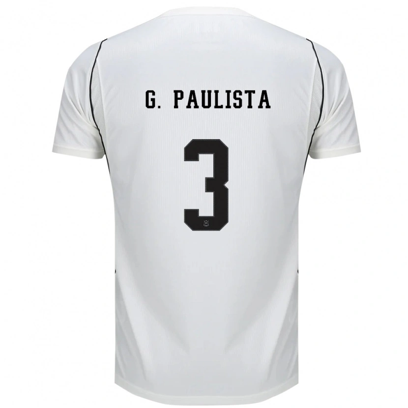 Danxen Mujer Camiseta Gabriel Paulista #3 Blanco Negro Rojo 1ª Equipación 2026/27 La Camisa México