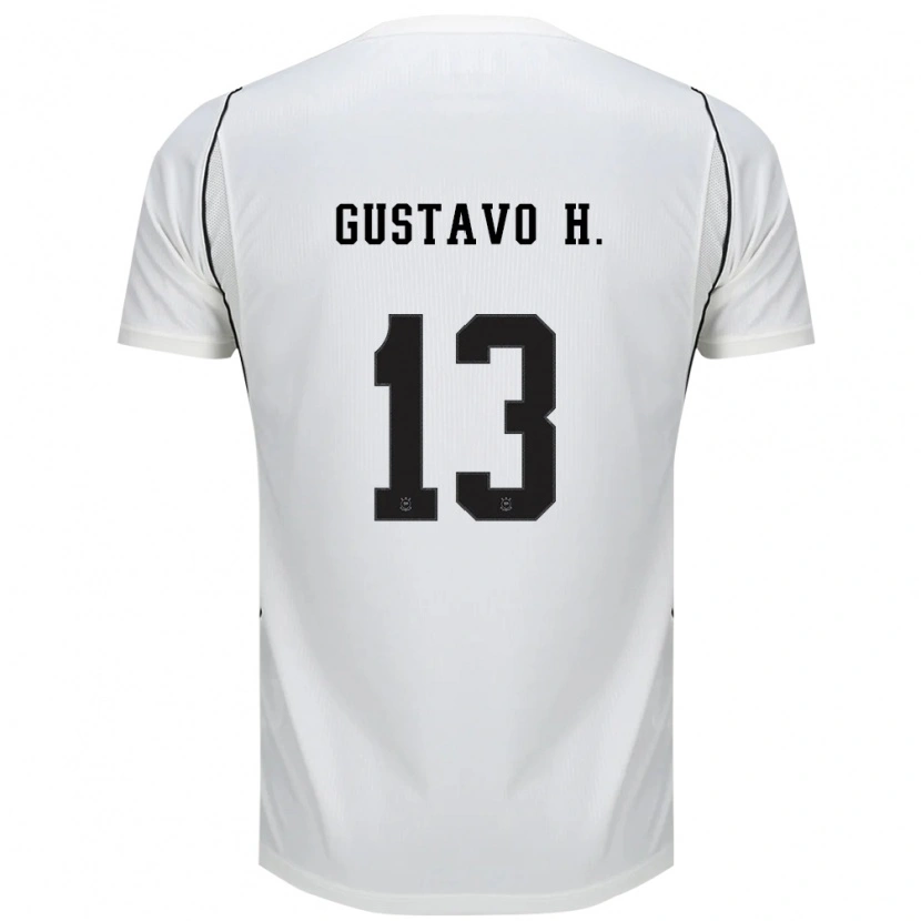 Danxen Mujer Camiseta Gustavo Henrique #13 Blanco Negro Rojo 1ª Equipación 2026/27 La Camisa México