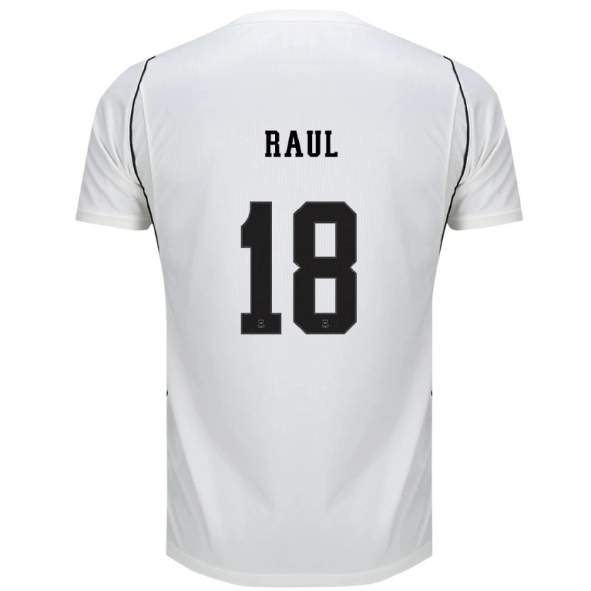 Danxen Mujer Camiseta Pedro Raul #18 Blanco Negro Rojo 1ª Equipación 2026/27 La Camisa México