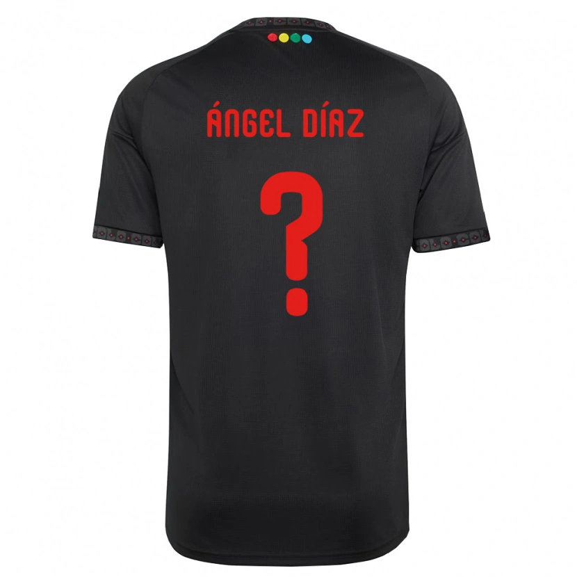 Danxen Mujer Camiseta Ángel Díaz #0 Negro Rojo 2ª Equipación 2026/27 La Camisa México