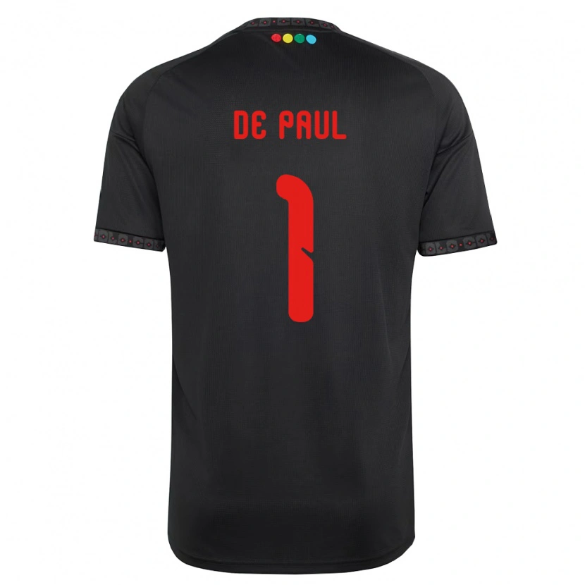 Danxen Mujer Camiseta Fernando De Paul #1 Negro Rojo 2ª Equipación 2026/27 La Camisa México