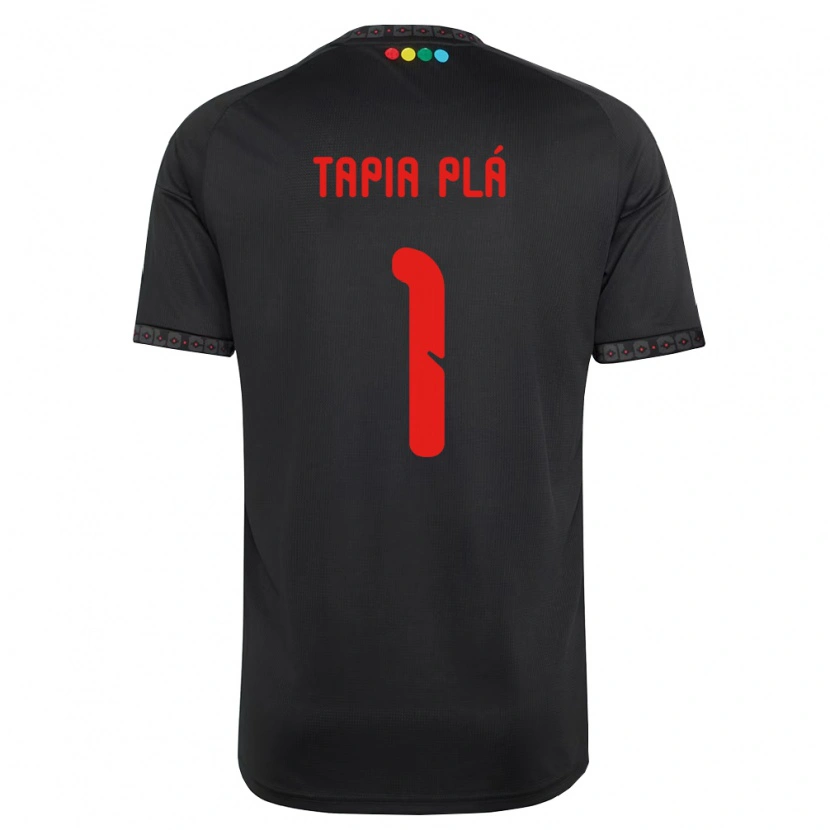 Danxen Mujer Camiseta Santiago Tapia Plá #1 Negro Rojo 2ª Equipación 2026/27 La Camisa México