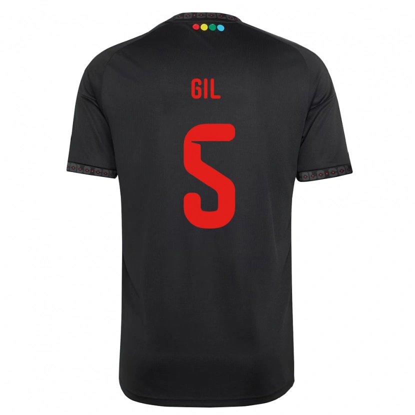 Danxen Mujer Camiseta Leonardo Gil #5 Negro Rojo 2ª Equipación 2026/27 La Camisa México