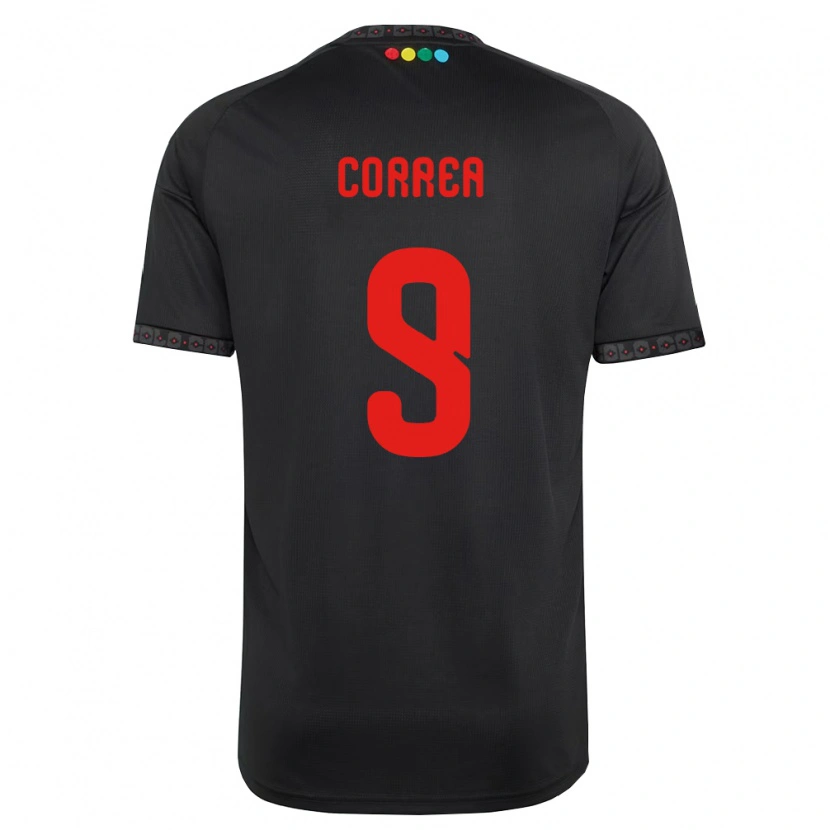 Danxen Mujer Camiseta Javier Correa #9 Negro Rojo 2ª Equipación 2026/27 La Camisa México