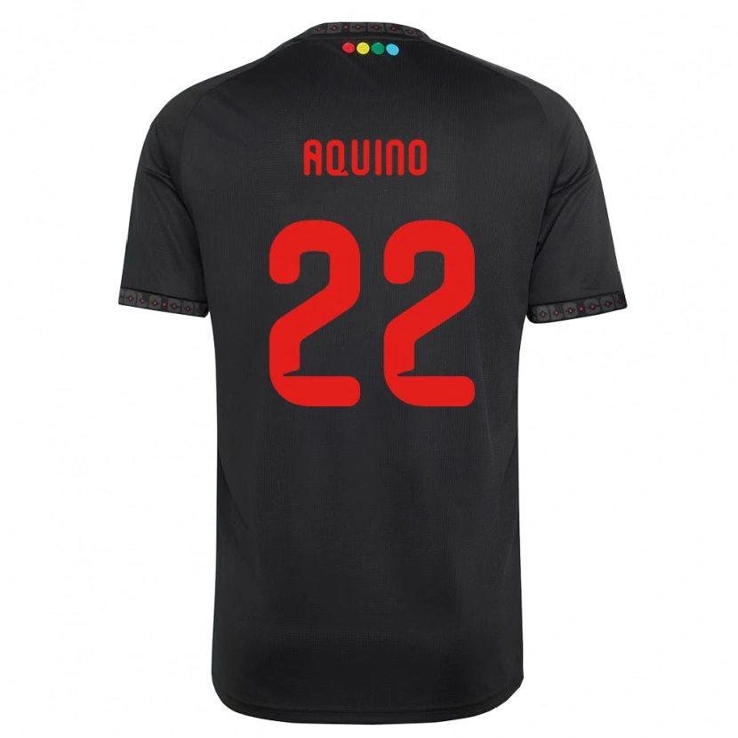 Danxen Mujer Camiseta Claudio Aquino #22 Negro Rojo 2ª Equipación 2026/27 La Camisa México