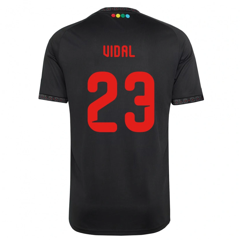 Danxen Mujer Camiseta Arturo Vidal #23 Negro Rojo 2ª Equipación 2026/27 La Camisa México