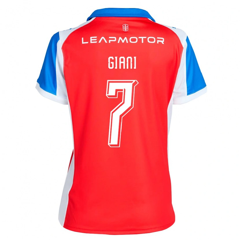 Danxen Mujer Camiseta Justo Giani #7 Rojo Azul 2ª Equipación 2026/27 La Camisa México