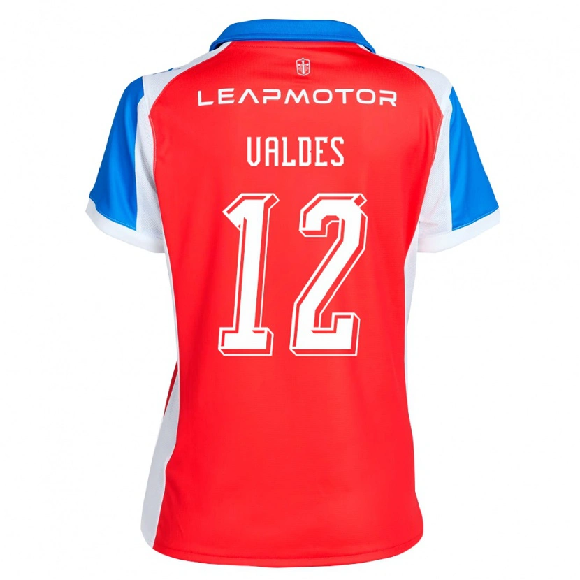 Danxen Mujer Camiseta Francisco Valdés #12 Rojo Azul 2ª Equipación 2026/27 La Camisa México