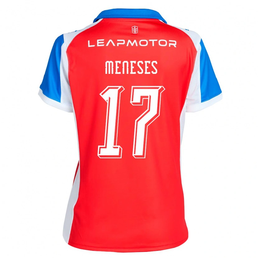 Danxen Mujer Camiseta Joaquín Meneses #17 Rojo Azul 2ª Equipación 2026/27 La Camisa México