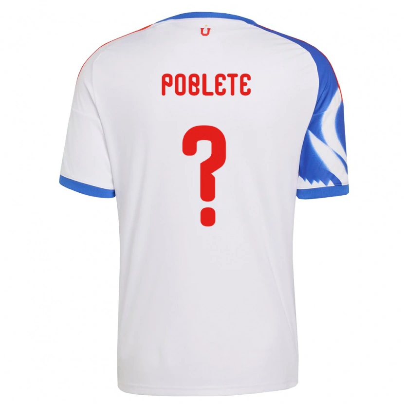 Danxen Mujer Camiseta José Poblete #0 Blanco Azul Marino 2ª Equipación 2026/27 La Camisa México