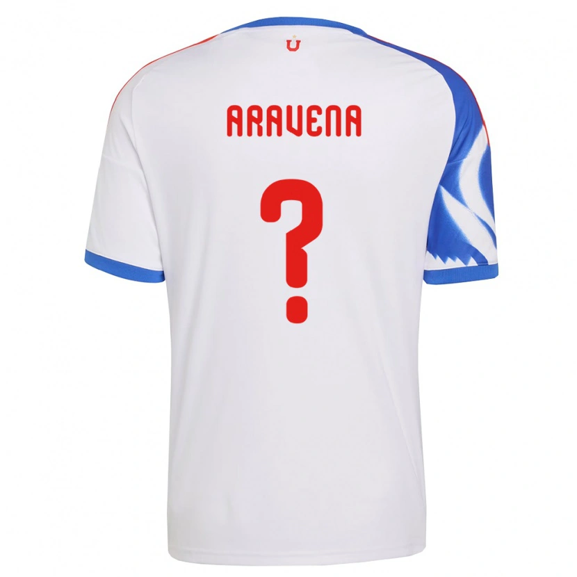 Danxen Mujer Camiseta Benjamín Aravena #0 Blanco Azul Marino 2ª Equipación 2026/27 La Camisa México