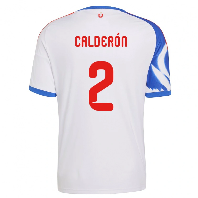 Danxen Mujer Camiseta Franco Calderón #2 Blanco Azul Marino 2ª Equipación 2026/27 La Camisa México