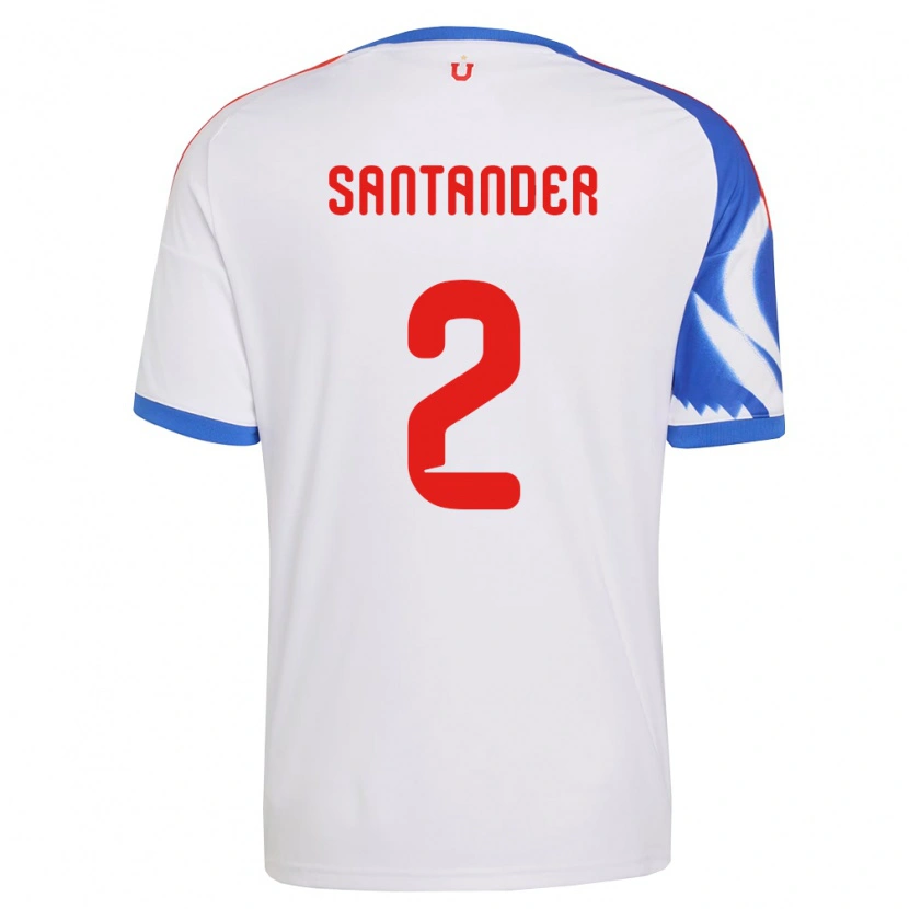 Danxen Mujer Camiseta Constanza Santander #2 Blanco Azul Marino 2ª Equipación 2026/27 La Camisa México