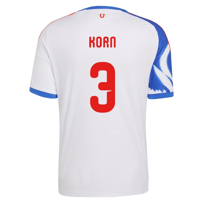 Danxen Mujer Camiseta Agustín Korn #3 Blanco Azul Marino 2ª Equipación 2026/27 La Camisa México
