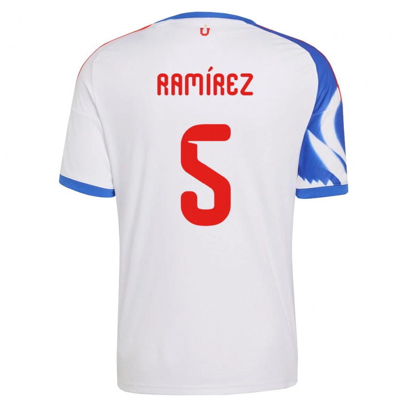 Danxen Mujer Camiseta Nicolás Ramírez #5 Blanco Azul Marino 2ª Equipación 2026/27 La Camisa México