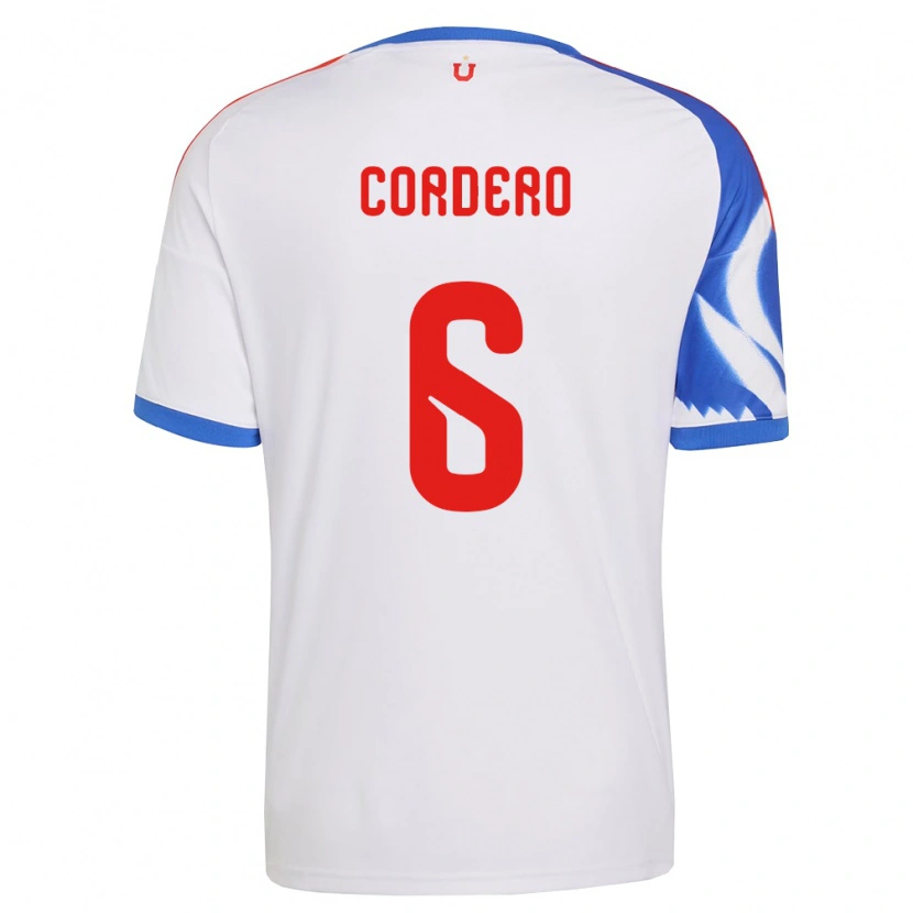 Danxen Mujer Camiseta Renato Cordero #6 Blanco Azul Marino 2ª Equipación 2026/27 La Camisa México