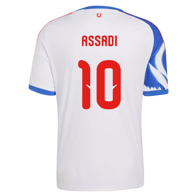 Danxen Mujer Camiseta Lucas Assadi #10 Blanco Azul Marino 2ª Equipación 2026/27 La Camisa México