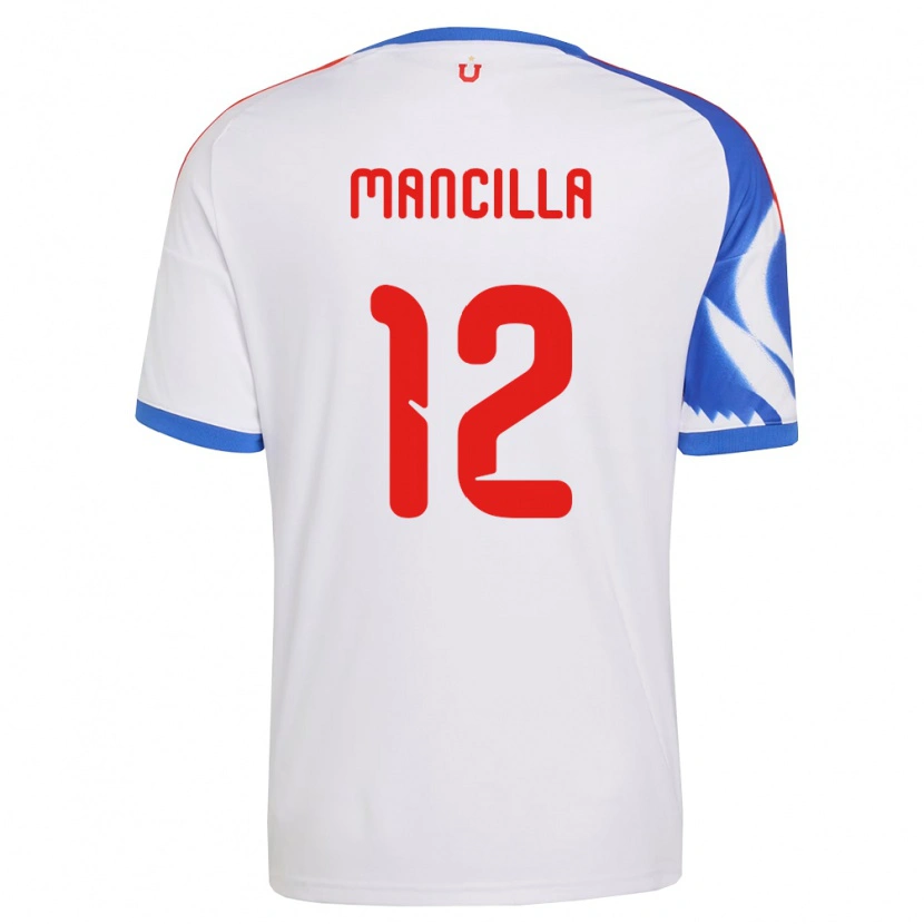 Danxen Mujer Camiseta Franco Mancilla #12 Blanco Azul Marino 2ª Equipación 2026/27 La Camisa México