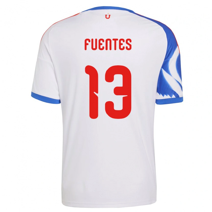 Danxen Mujer Camiseta Karen Fuentes #13 Blanco Azul Marino 2ª Equipación 2026/27 La Camisa México