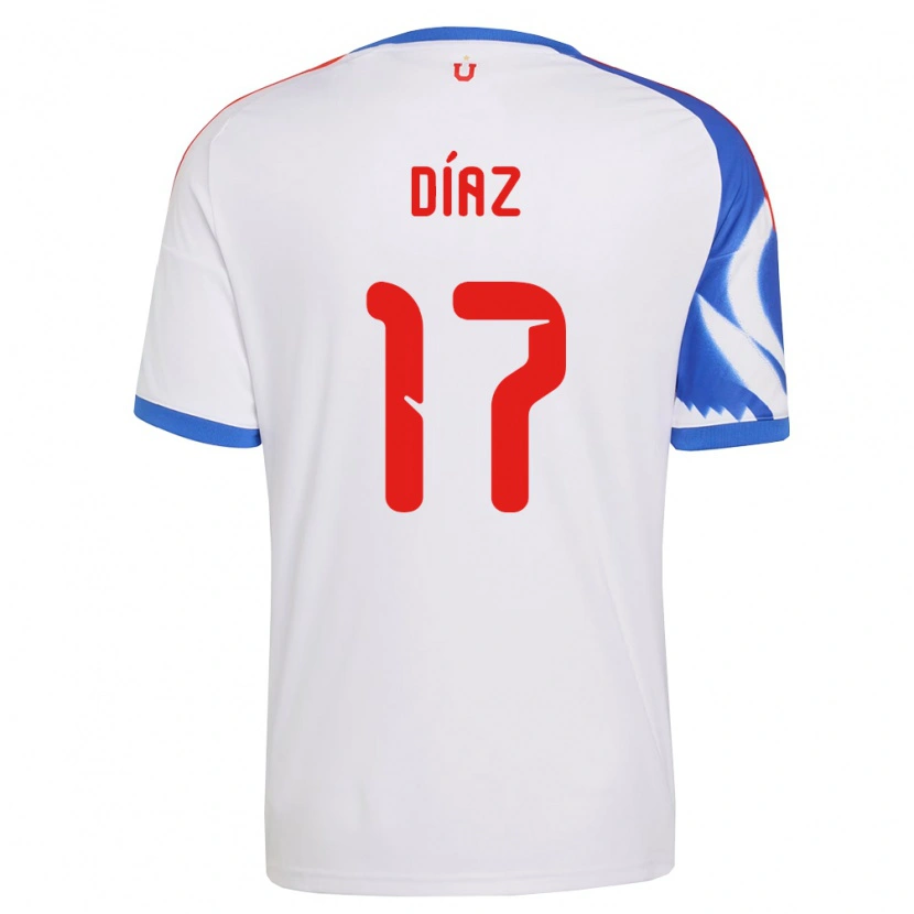 Danxen Mujer Camiseta Benjamín Díaz #17 Blanco Azul Marino 2ª Equipación 2026/27 La Camisa México