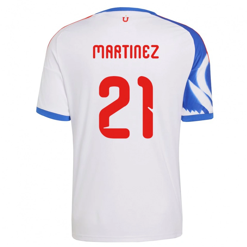 Danxen Mujer Camiseta Maria Martínez #21 Blanco Azul Marino 2ª Equipación 2026/27 La Camisa México