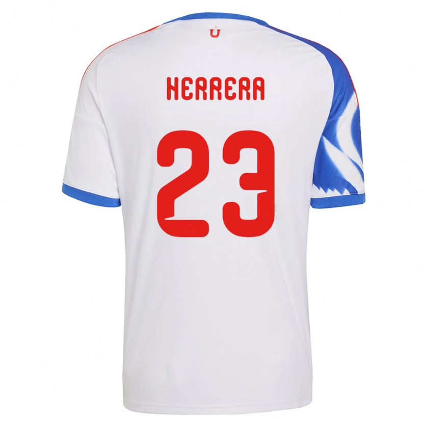 Danxen Mujer Camiseta Claudia Herrera #23 Blanco Azul Marino 2ª Equipación 2026/27 La Camisa México