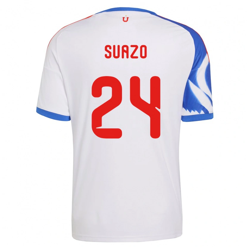 Danxen Mujer Camiseta Arantza Suazo #24 Blanco Azul Marino 2ª Equipación 2026/27 La Camisa México