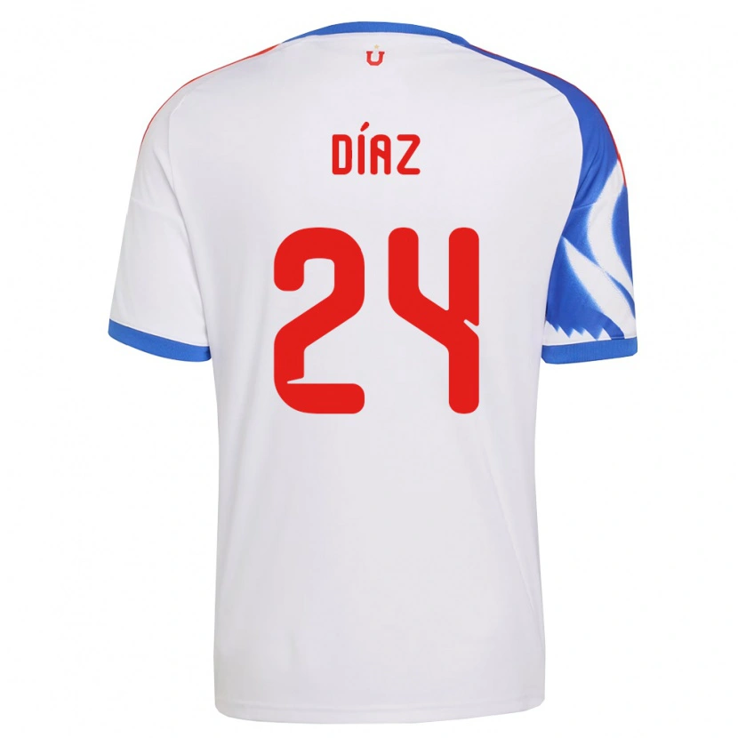 Danxen Mujer Camiseta Antonio Díaz #24 Blanco Azul Marino 2ª Equipación 2026/27 La Camisa México