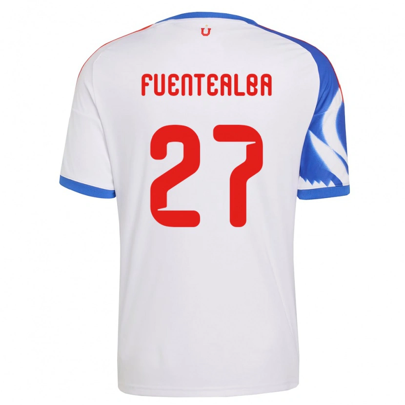 Danxen Mujer Camiseta Jeison Fuentealba #27 Blanco Azul Marino 2ª Equipación 2026/27 La Camisa México
