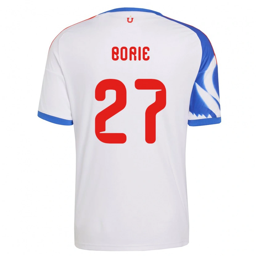 Danxen Mujer Camiseta Emilie Borie #27 Blanco Azul Marino 2ª Equipación 2026/27 La Camisa México