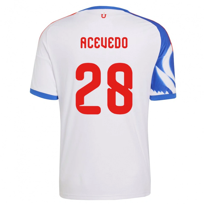 Danxen Mujer Camiseta Florencia Acevedo #28 Blanco Azul Marino 2ª Equipación 2026/27 La Camisa México