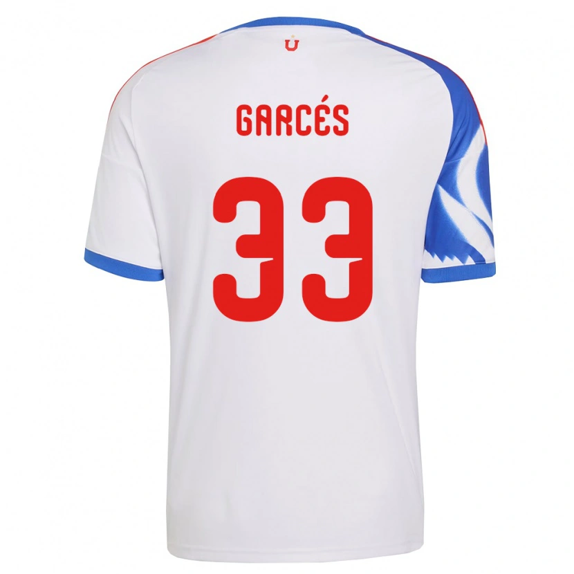 Danxen Mujer Camiseta Simón Garcés #33 Blanco Azul Marino 2ª Equipación 2026/27 La Camisa México