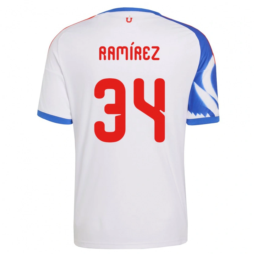 Danxen Mujer Camiseta Vicente Ramírez #34 Blanco Azul Marino 2ª Equipación 2026/27 La Camisa México